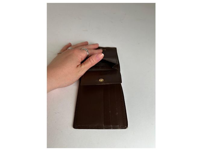 Vintage Givenchy Bifold Leather Bifold Wallet Dark Brown - view 5