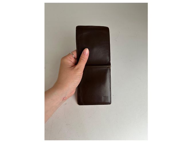 Vintage Givenchy Bifold Leather Bifold Wallet Dark Brown - view 7