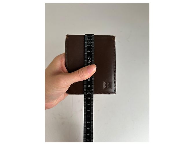 Vintage Givenchy Bifold Leather Bifold Wallet Dark Brown - view 9