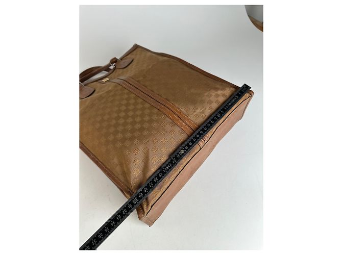 Vintage Givenchy 4G Monogramm Canvas Leder Tote Bag Braun - Ansicht 10