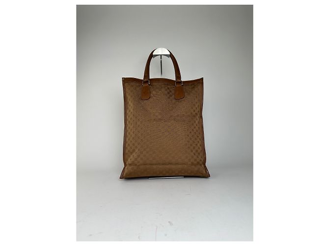 Vintage Givenchy 4G Monogramm Canvas Leder Tote Bag Braun - Ansicht 2