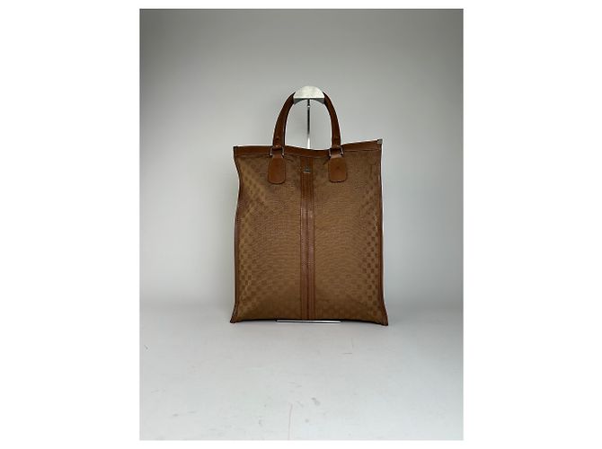 Vintage Givenchy 4G Monogramm Canvas Leder Tote Bag Braun - Ansicht 8