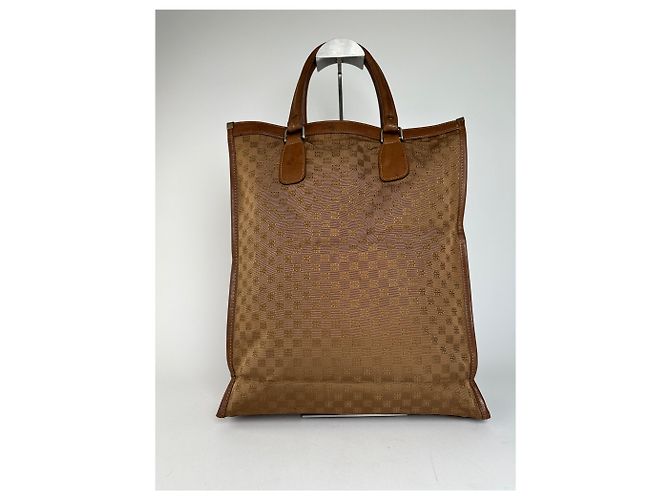 Vintage Givenchy 4G Monogramm Canvas Leder Tote Bag Braun - Ansicht 9