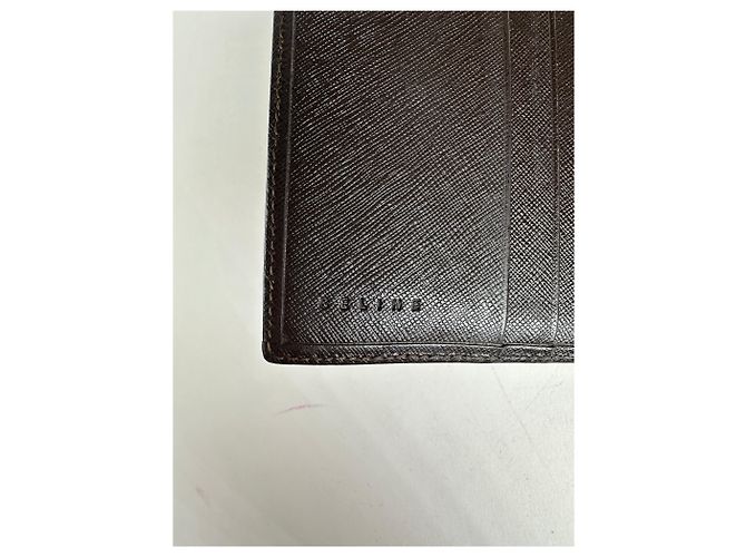 Céline Vintage Celine Triomphe Monogram Coated Canvas Bifold Wallet Brown - view 5