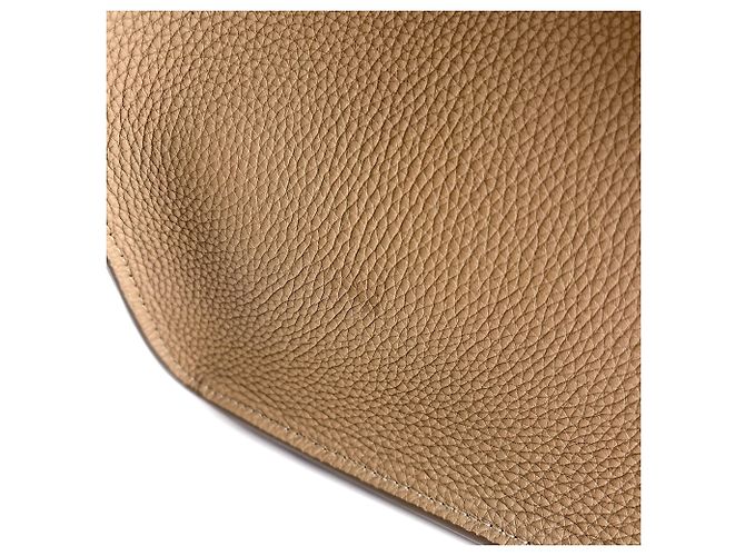 Céline Bolsa tote média em couro de bezerro drapeado Phanton bege - vista 15