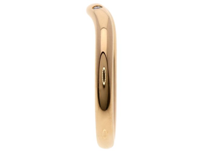 Anello a banda curva in oro rosa 18K con 3 diamanti Tiffany & Co. - vista 3