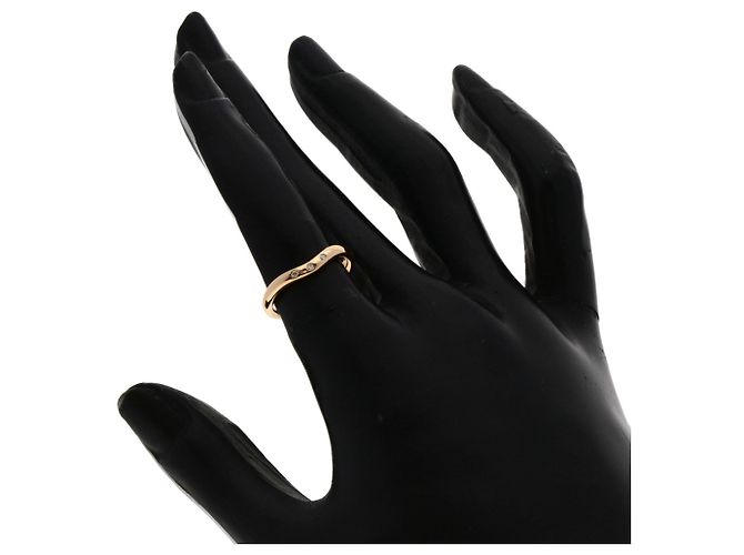 Anello a banda curva in oro rosa 18K con 3 diamanti Tiffany & Co. - vista 6