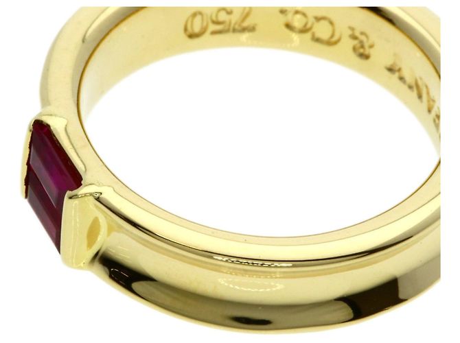 Anello impilabile in rubino in oro giallo 18K Tiffany & Co. - vista 8