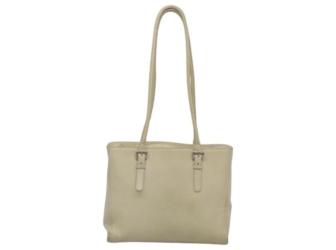 Prada Vintage Nylon and Leather Weiß - Ansicht 2