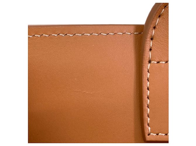 Céline Borsa a mano verticale Cabas 2 in 1 Celine Marrone Bianco - vista 10