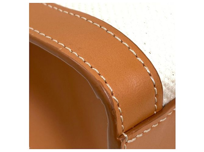 Céline Borsa a mano verticale Cabas 2 in 1 Celine Marrone Bianco - vista 23