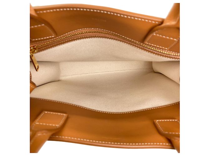 Céline Borsa a mano verticale Cabas 2 in 1 Celine Marrone Bianco - vista 5