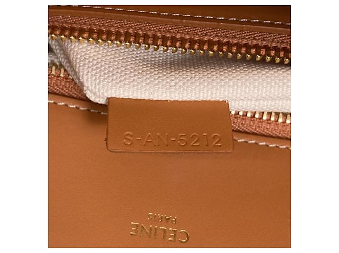 Céline Borsa a mano verticale Cabas 2 in 1 Celine Marrone Bianco - vista 8