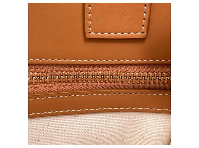 Céline Borsa a mano verticale Cabas 2 in 1 Celine Marrone Bianco - vista 9