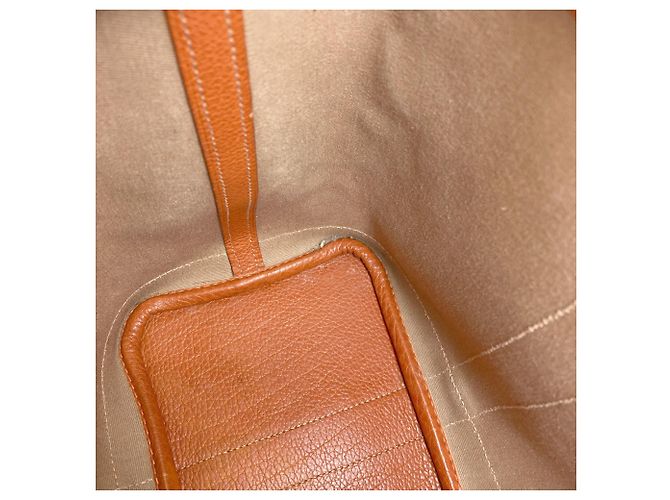 Hermès Borsa Hermes Garden Party TPM Marrone Arancione - vista 11