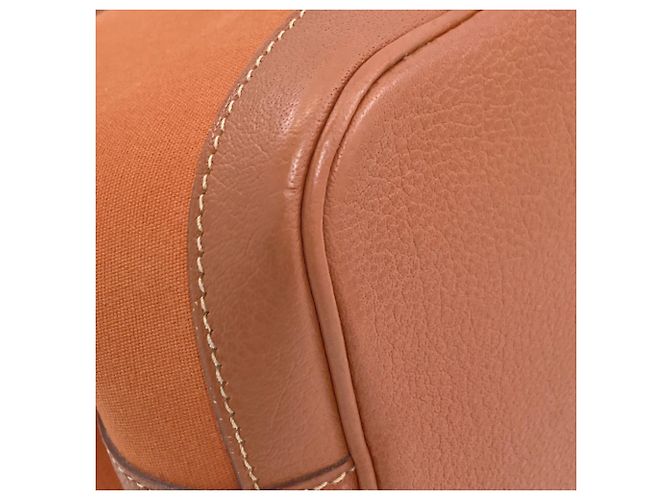 Hermès Borsa Hermes Garden Party TPM Marrone Arancione - vista 26