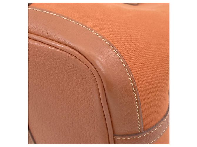 Hermès Borsa Hermes Garden Party TPM Marrone Arancione - vista 27