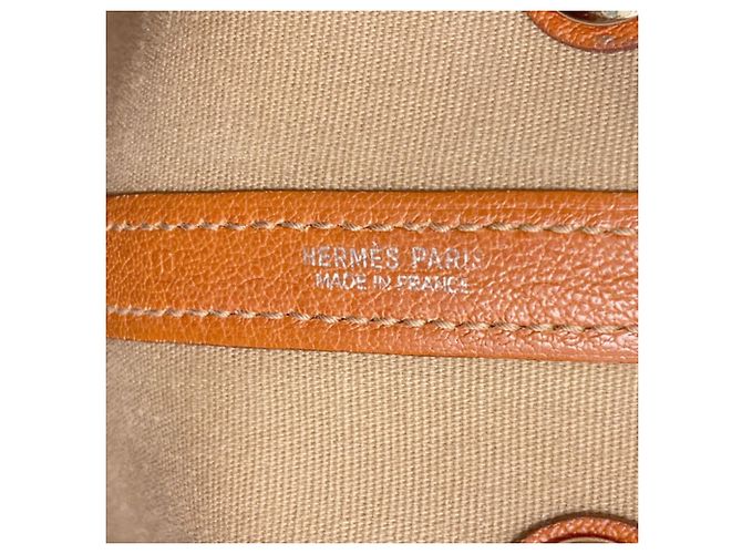 Hermès Borsa Hermes Garden Party TPM Marrone Arancione - vista 6
