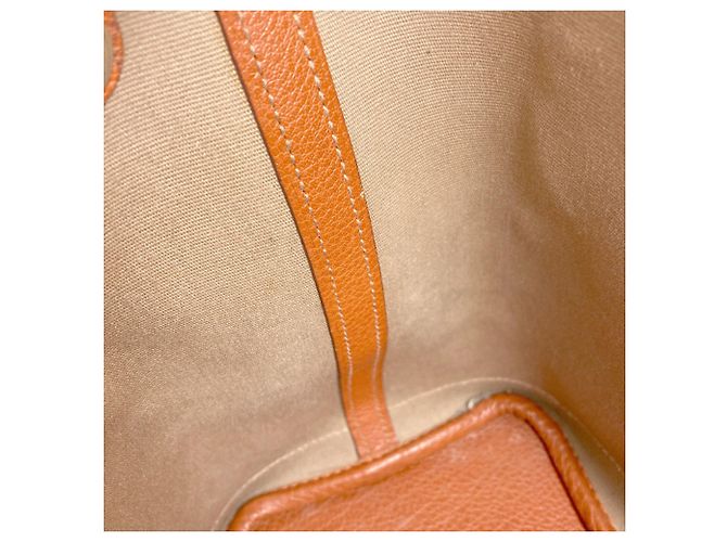 Hermès Borsa Hermes Garden Party TPM Marrone Arancione - vista 9