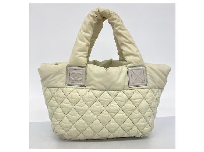 Chanel Coco Cocoon Nylon Tote Bag Braun Grün - Ansicht 10