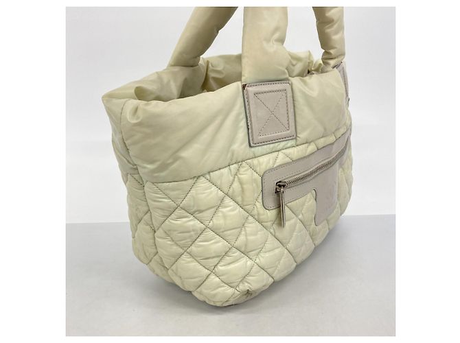 Chanel Coco Cocoon Nylon Tote Bag Braun Grün - Ansicht 2