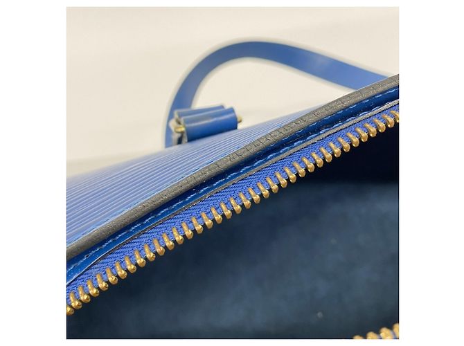 Borsa Soufflot Epi Louis Vuitton Blu - vista 6