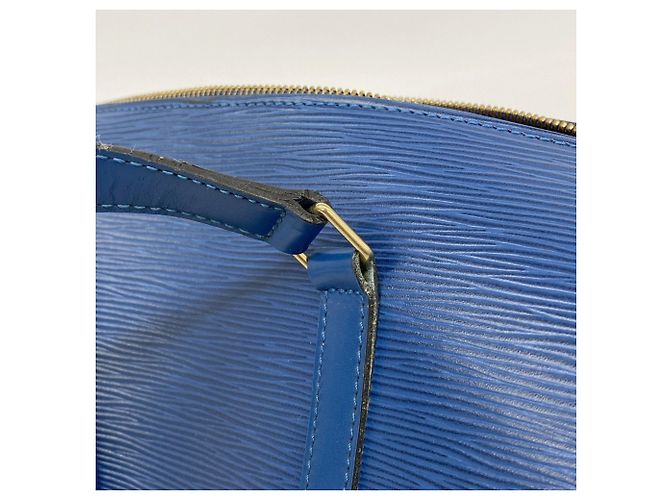 Borsa Soufflot Epi Louis Vuitton Blu - vista 7