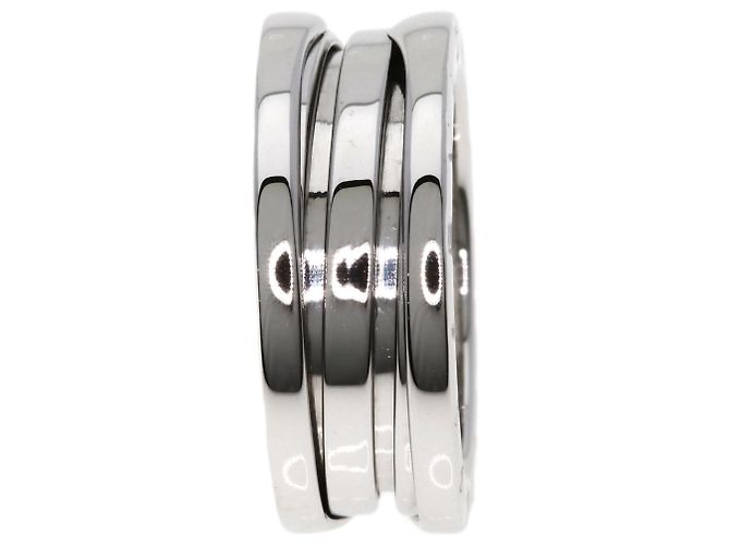 Bulgari Anello Bvlgari B-zero1 a 2 bande in oro bianco 18K - vista 3