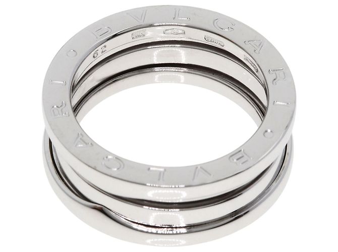 Bulgari Anello Bvlgari B-zero1 a 2 bande in oro bianco 18K - vista 4