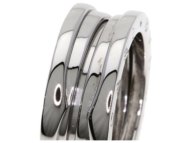 Bulgari Anello Bvlgari B-zero1 a 2 bande in oro bianco 18K - vista 8