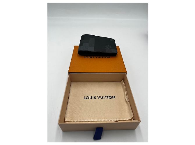 Slender Wallet Louis Vuitton Damier Graphite mini Schwarz - Ansicht 7