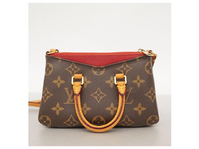 Borsa a mano Nano Pallas Monogram Louis Vuitton Marrone Fuschia - vista 13