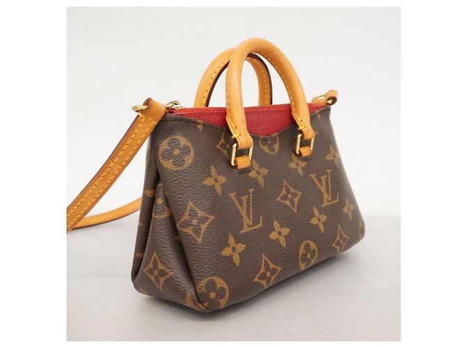 Borsa a mano Nano Pallas Monogram Louis Vuitton Marrone Fuschia - vista 2