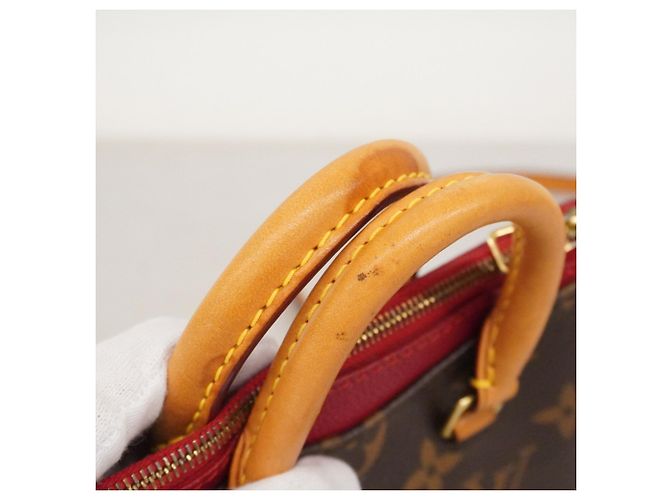 Borsa a mano Nano Pallas Monogram Louis Vuitton Marrone Fuschia - vista 6