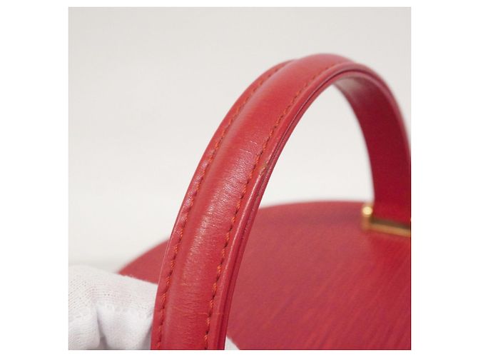 Borsa Louis Vuitton Epi Cannes - Rosso Castigliano - vista 9