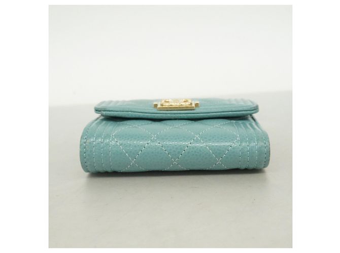 Chanel Boy Dreifach-Brieftasche in Blau - Ansicht 2