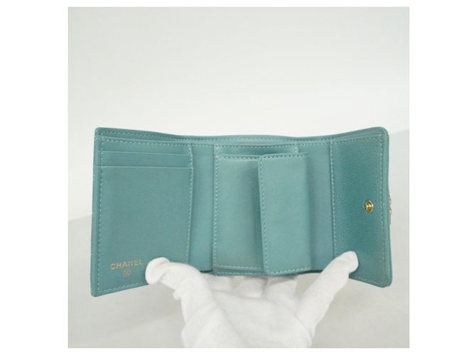 Chanel Boy Dreifach-Brieftasche in Blau - Ansicht 3