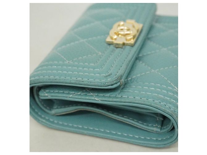 Chanel Boy Dreifach-Brieftasche in Blau - Ansicht 5