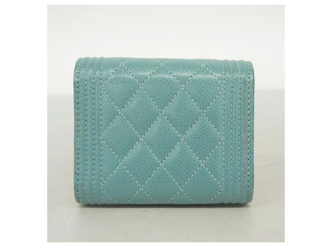 Chanel Boy Dreifach-Brieftasche in Blau - Ansicht 8