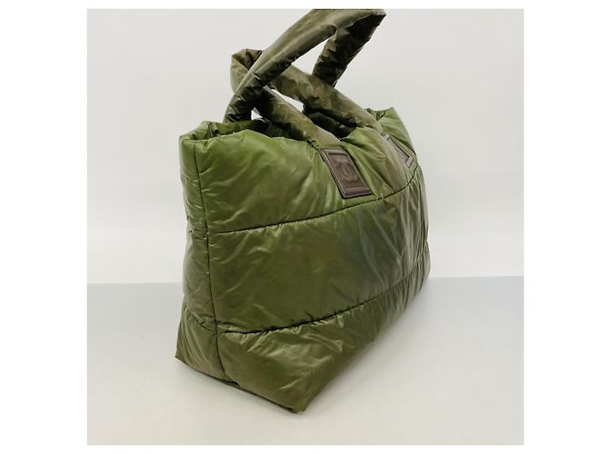 Chanel Coco Cocoon Nylon Tote Bag Grün - Ansicht 2