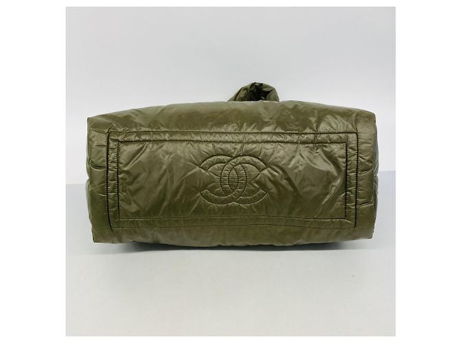 Chanel Coco Cocoon Nylon Tote Bag Grün - Ansicht 3