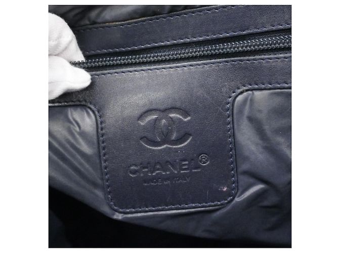 Borsa in nylon grigia Chanel Coco Cocoon Marrone - vista 5