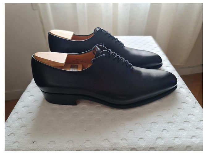 Scarpe Richelieu in pelle nera J.M. Weston Nero - vista 2