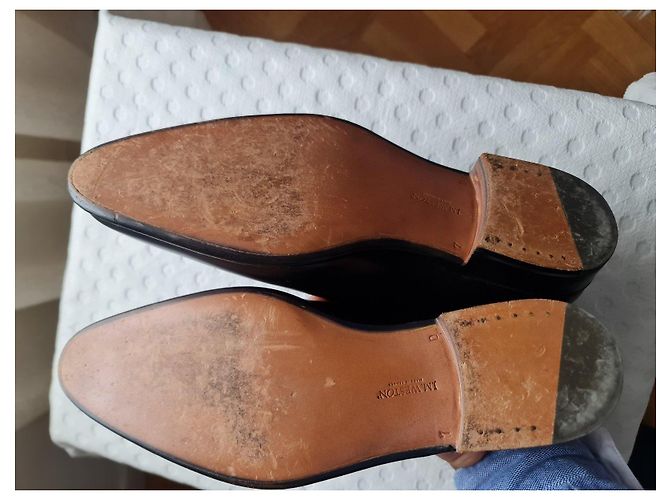 Scarpe Richelieu in pelle nera J.M. Weston Nero - vista 4