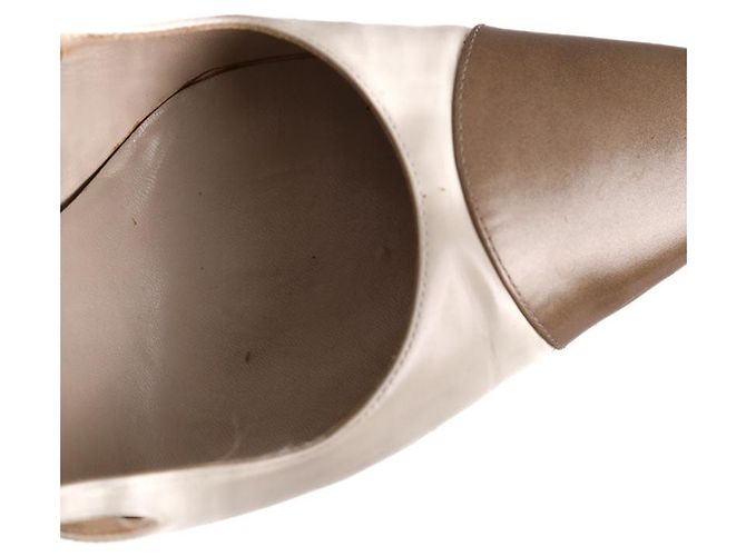 Chanel Ecru-Absatzschuhe Roh - Ansicht 7