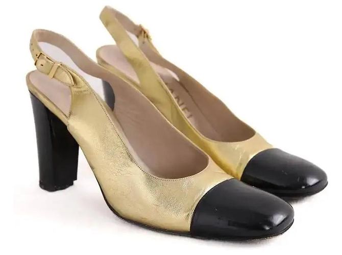 Chanel Tacchi dorati D'oro - vista 3