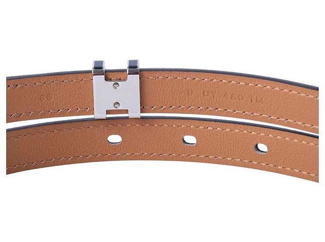 Cintura Hermès Pop H 15mm in pelle Epsom nera con hardware in palladio Nero - vista 4