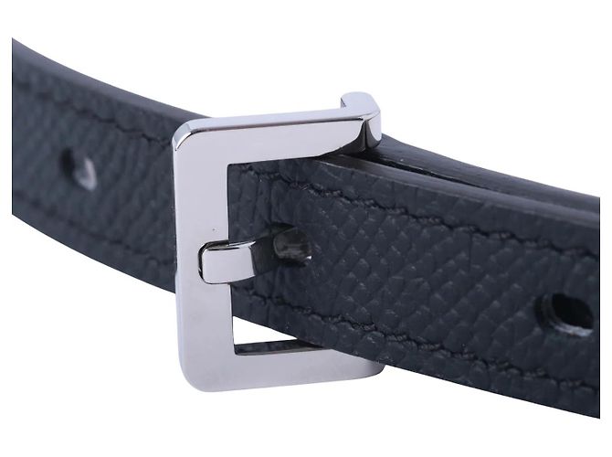 Cintura Hermès Pop H 15mm in pelle Epsom nera con hardware in palladio Nero - vista 5
