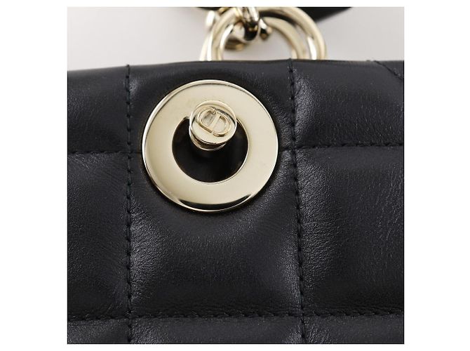 Dior Essential Kleine Tote Tasche Leder Tasche Schwarz - Ansicht 14