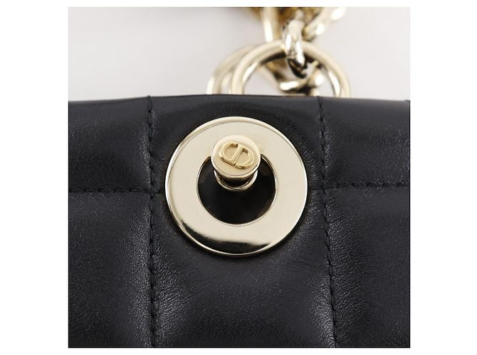 Dior Essential Kleine Tote Tasche Leder Tasche Schwarz - Ansicht 15